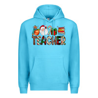 Ocean Blue teacher christmas Premium Hoodie - JahusDesignShop