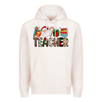Pale Pink teacher christmas Premium Hoodie - JahusDesignShop