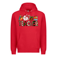 Red teacher christmas Premium Hoodie - JahusDesignShop