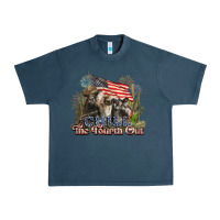 Midnight Navy chill the fourth out cows 4th july america Urban Heavy Tee - NancyCooperArtShop