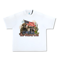 White chill the fourth out cows 4th july america Urban Heavy Tee - NancyCooperArtShop