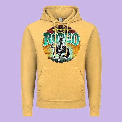 Rodeo Vintage Hoodie Designed By Jahusdesignshop
