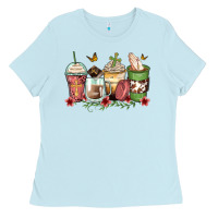 Baby Blue faith coffee cups Ladies Tee - Zillion Design Studio