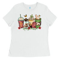 White faith coffee cups Ladies Tee - Zillion Design Studio