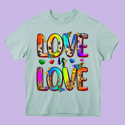 Love Is Love Heavy Core Tee Designed By Zillion Design Studio