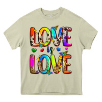 Mossy love is love Heavy Core Tee - Zillion Design Studio