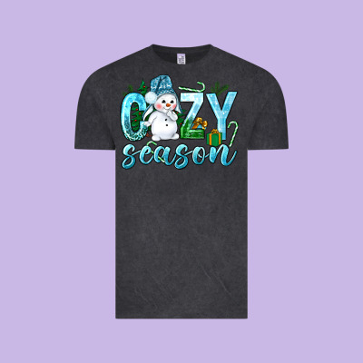 Cozy Season Winter Christmas Vintage Tee Designed By Nancycooperartshop