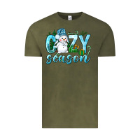 Vintage Olive cozy season winter christmas Vintage Tee - NancyCooperArtShop