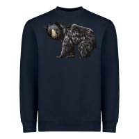 Navy Sloth Bear Heavyweight Sweatshirt - LillyAllenDesigns