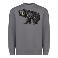 Storm Sloth Bear Heavyweight Sweatshirt - LillyAllenDesigns