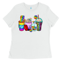 White pride coffee cups Ladies Tee - Zillion Design Studio