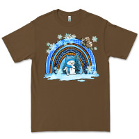 Cacao winter   rainbow and snowman Premium Tee - AdoDesignShop