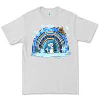 Winter   Rainbow And Snowman Premium Tee | Teevron
