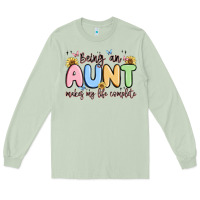 Matcha being an aunt makes my life complete Long Sleeve Tee - MaliasSmallBusiness