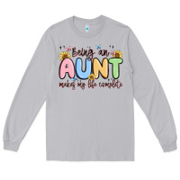 Moon Dust being an aunt makes my life complete Long Sleeve Tee - MaliasSmallBusiness