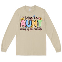 Mushroom being an aunt makes my life complete Long Sleeve Tee - MaliasSmallBusiness