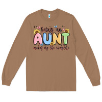 Toasted Coconut being an aunt makes my life complete Long Sleeve Tee - MaliasSmallBusiness