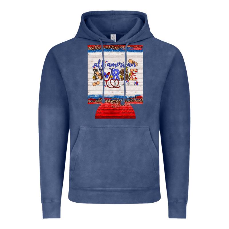 All American Nurse 12 Oz Regular Can Cooler Vintage Hoodie by Artiststas | Teevron