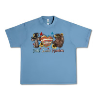 Pebble Blue faith love freedom usa Urban Heavy Tee - NancyCooperArtShop