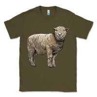 Army Green southdown sheep Classic Tee - LillyAllenDesigns
