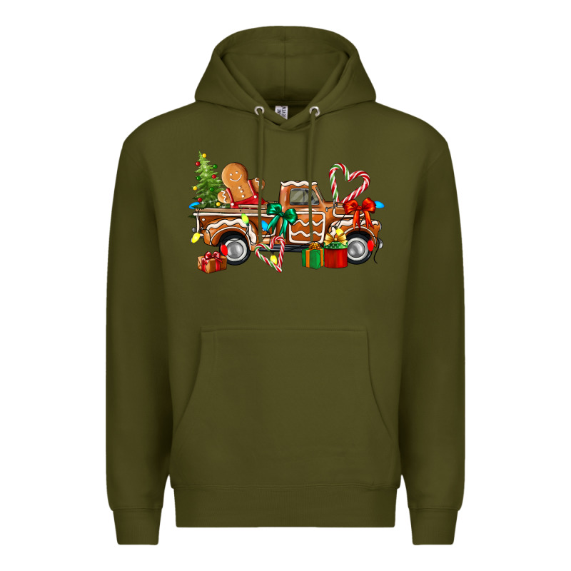 Gingerbread Truck Premium Hoodie by texasbilliewilder | Teevron