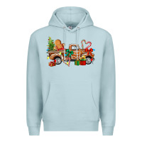 Blue Mist gingerbread truck Premium Hoodie - texasbilliewilder