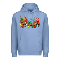 Colony Blue gingerbread truck Premium Hoodie - texasbilliewilder