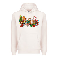 Pale Pink gingerbread truck Premium Hoodie - texasbilliewilder