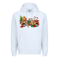 White gingerbread truck Premium Hoodie - texasbilliewilder