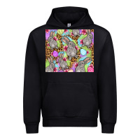 Black Easter bunnys eggs Urban Hoodie - OliviaCreatesArt