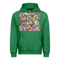 Emerald Easter bunnys eggs Urban Hoodie - OliviaCreatesArt