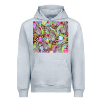 Heather Grey Easter bunnys eggs Urban Hoodie - OliviaCreatesArt