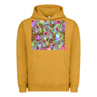 Pigment Peanut Butter Easter bunnys eggs Urban Hoodie - OliviaCreatesArt