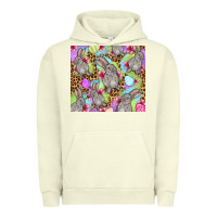 Pigment Pistachio Easter bunnys eggs Urban Hoodie - OliviaCreatesArt