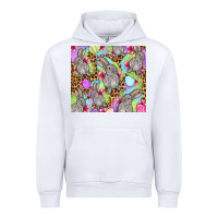 White Easter bunnys eggs Urban Hoodie - OliviaCreatesArt