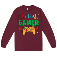 Burgundy the best gamer Long Sleeve Tee - JahusDesignShop