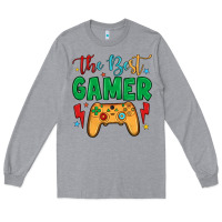 Heather Grey the best gamer Long Sleeve Tee - JahusDesignShop