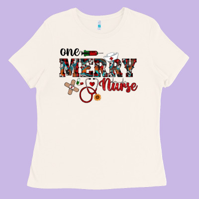 One Merry Nurse Western Ladies Tee Designed By Ranaportraitstore