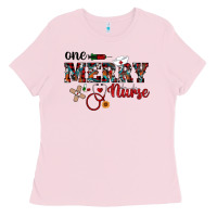 Bubblegum Pink one merry nurse western Ladies Tee - RanaPortraitStore