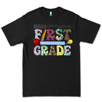 Black hellofirstgrade Premium Tee - CowhideDigitalArt