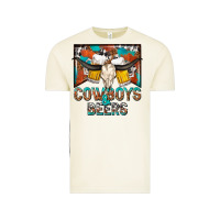 Vintage Arctic cowboys and beers Vintage Tee - NancyCooperArtShop
