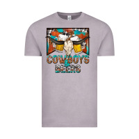 Vintage Zinc cowboys and beers Vintage Tee - NancyCooperArtShop