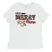 White one merry nurse western Ladies Tee - RanaPortraitStore