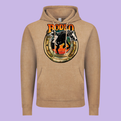Rodeo Vintage Hoodie Designed By Jahusdesignshop