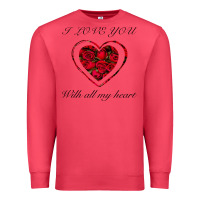 Cardinal I love you with all my heart Premium Sweatshirt - Bettercallsaul