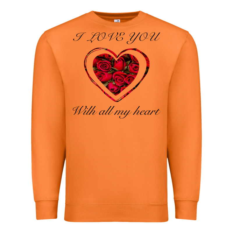 I Love You With All My Heart Premium Sweatshirt by Bettercallsaul | Teevron