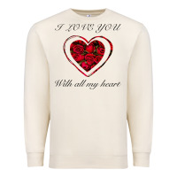 Sandshell I love you with all my heart Premium Sweatshirt - Bettercallsaul