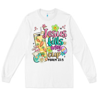 White easter jesus fills my cup Long Sleeve Tee - MaliasSmallBusiness