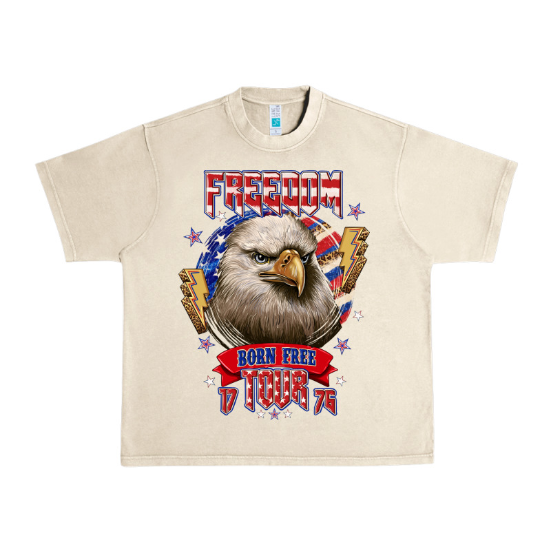 Freedom Born Free Tour 1776 Urban Heavy Tee by NancyCooperArtShop | Teevron