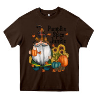 Chocolate Brown pumpkin spice junkie Heavy Core Tee - RanaPortraitStore